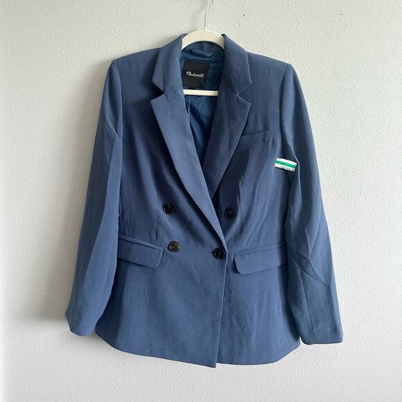 NEW Madewell Rosedale Blazer Nighttime Blue Size 2 - Picture 6 of 13